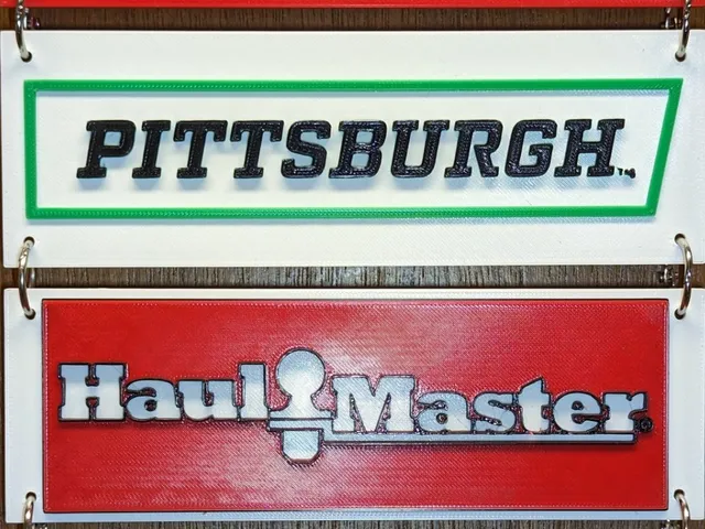 HF Brand Logos #1  (U.S. General, Pittsburgh, Haul Master, Central Machinery)