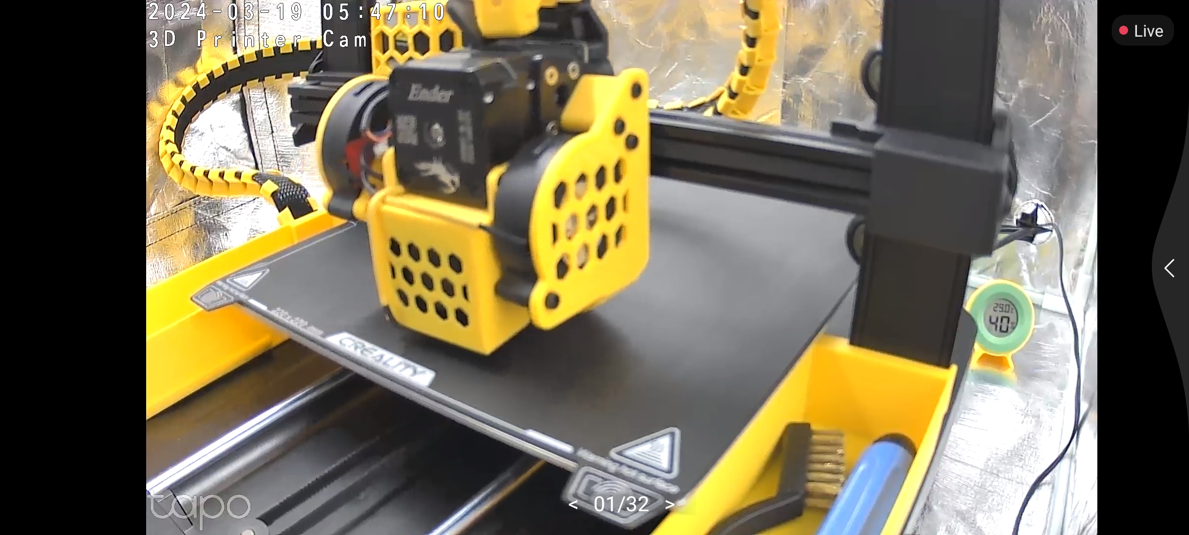 Tapo Camera Holder Enclosure 8mm 3D model thumbnail