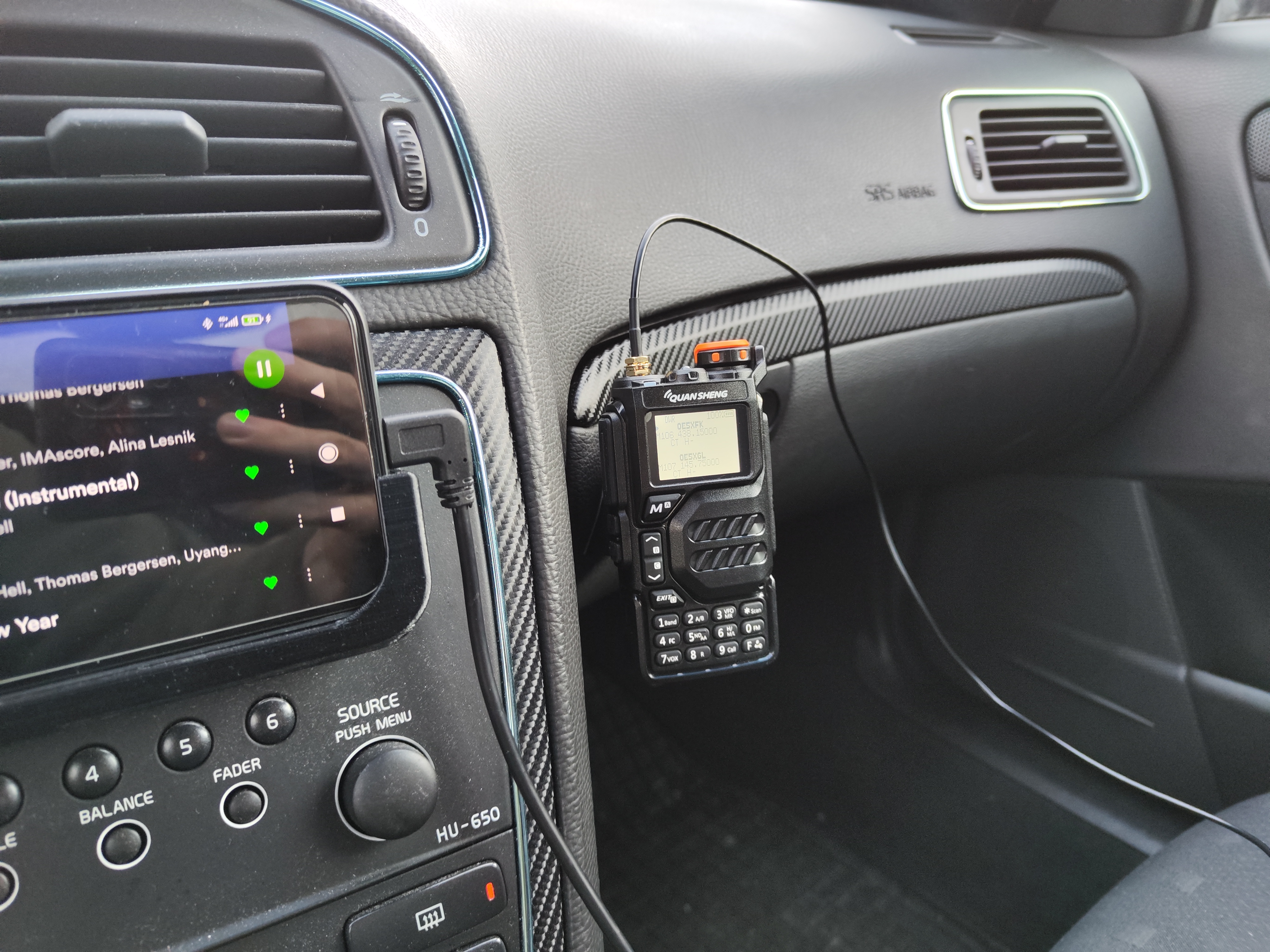 Quansheng UV K5 / K6/ K8/ Plus   car mount angled