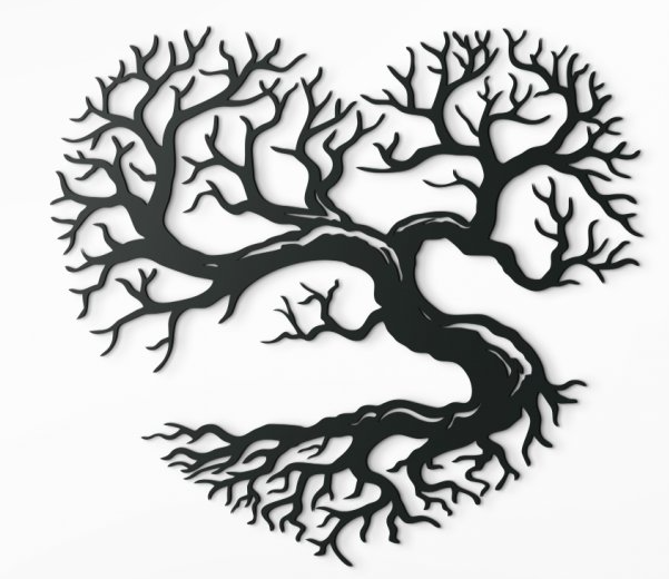 heart tree wall decoration