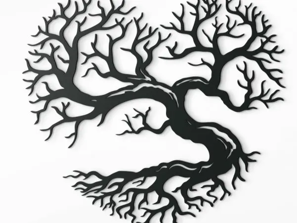 heart tree wall decoration