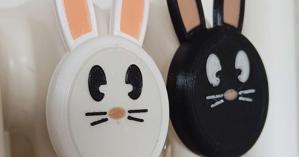 Rabbit magnet by Sdt_Louis | Download free STL model | Printables.com