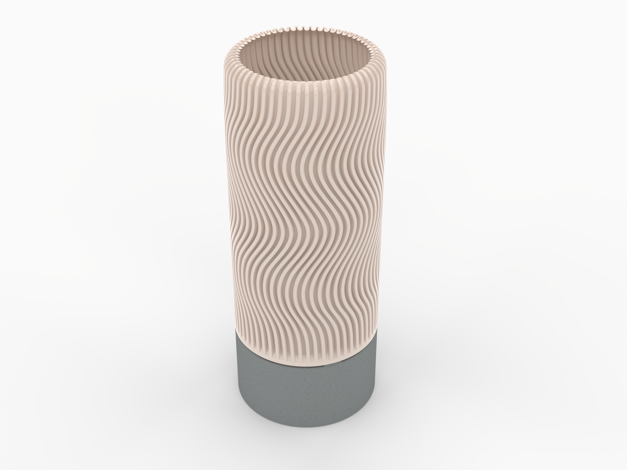 Wavy desk lamp