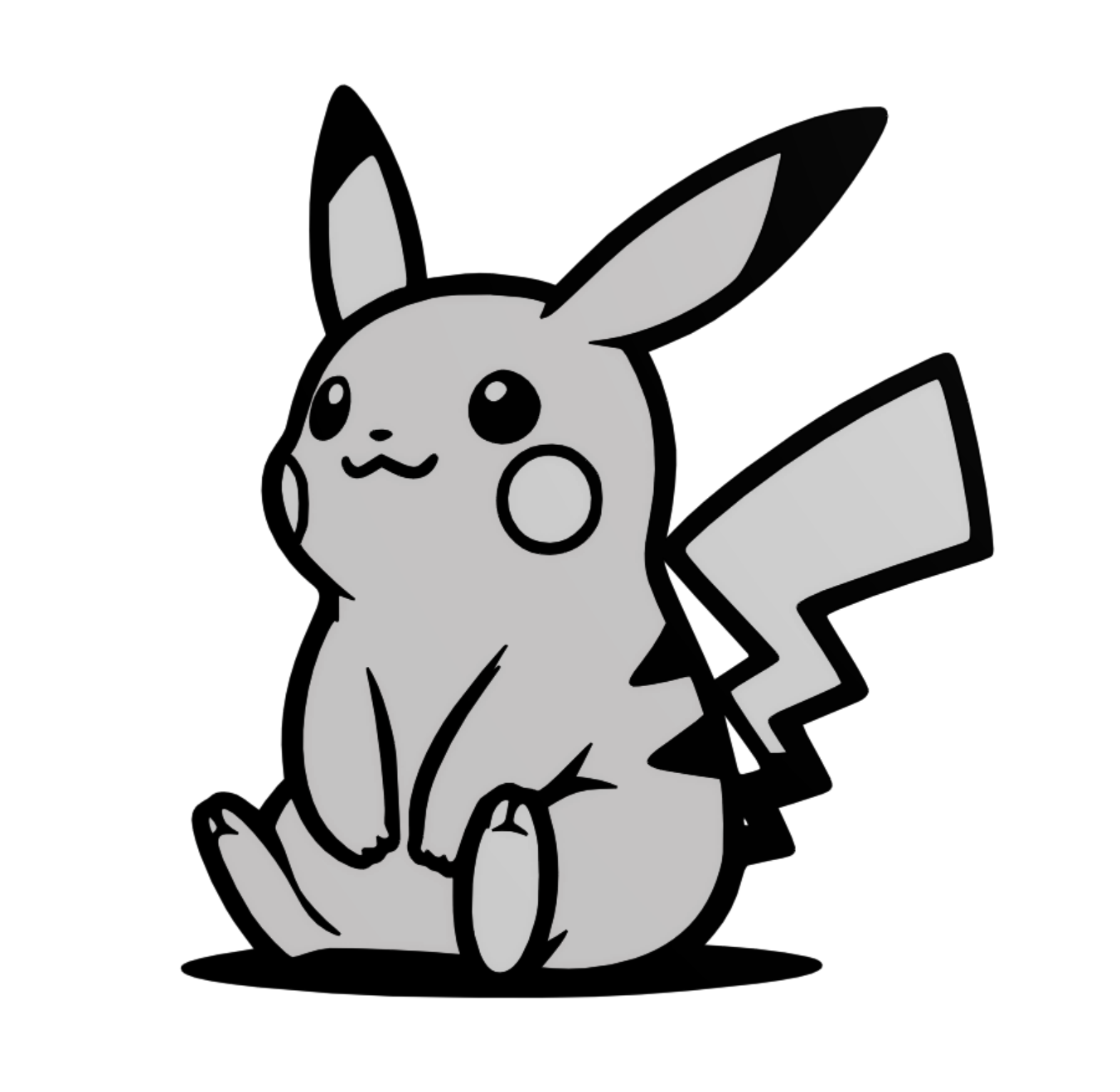 Pikachu wall art