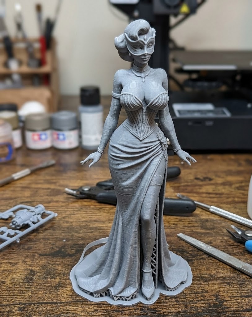 elegant lady at the masquerade ball