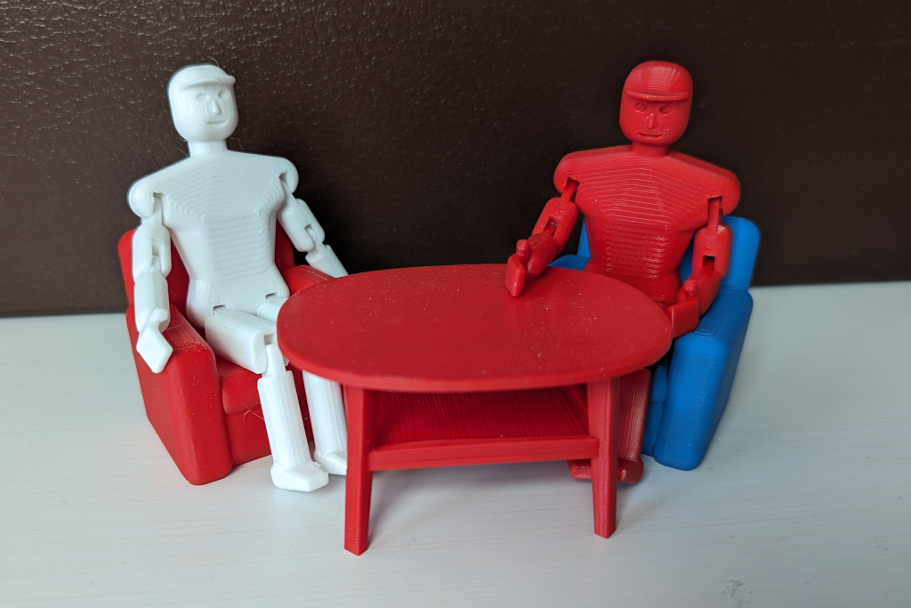 Armchair and Table for the Doll Flexy