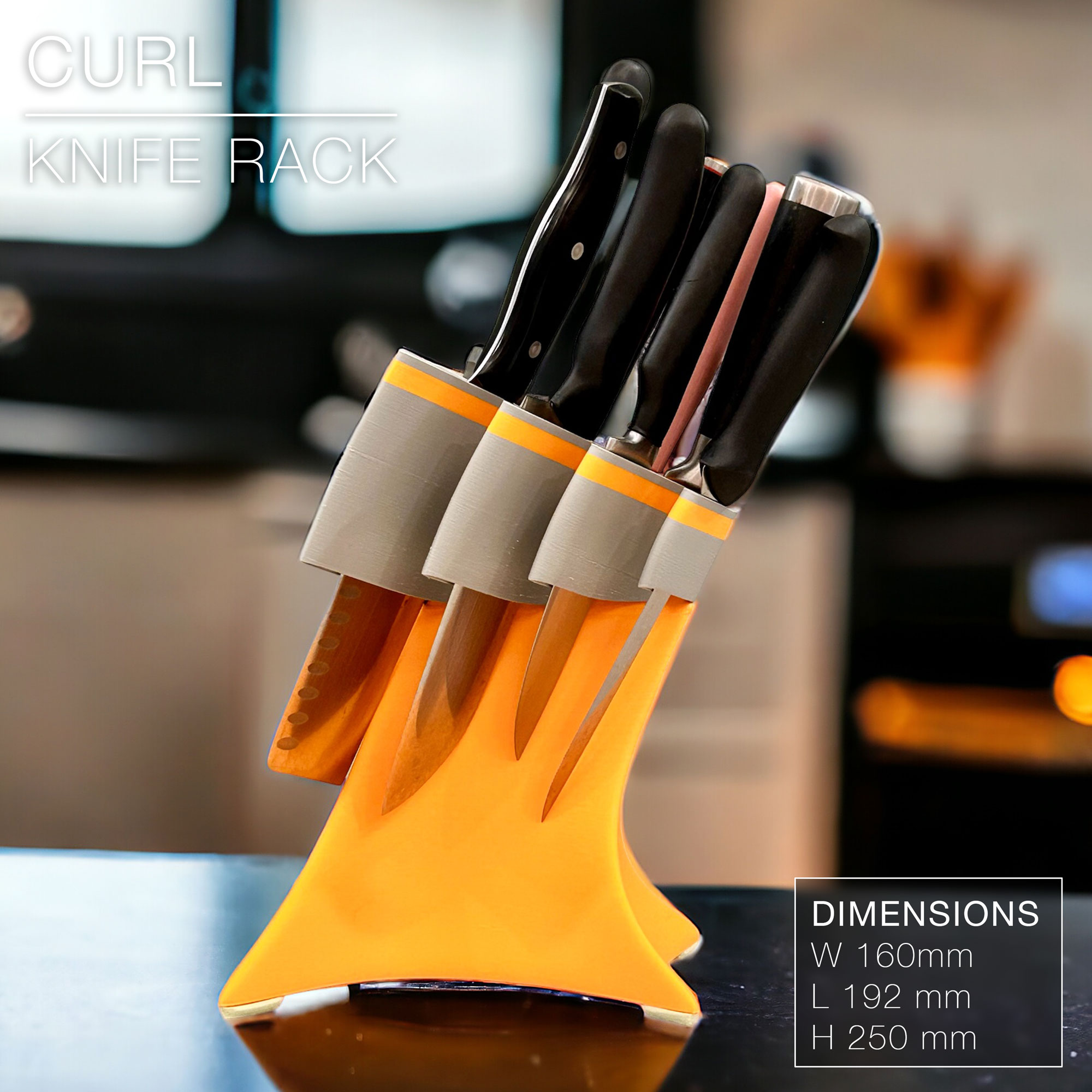 CURL | Knife Rack by Charles Regaud | Printables Store