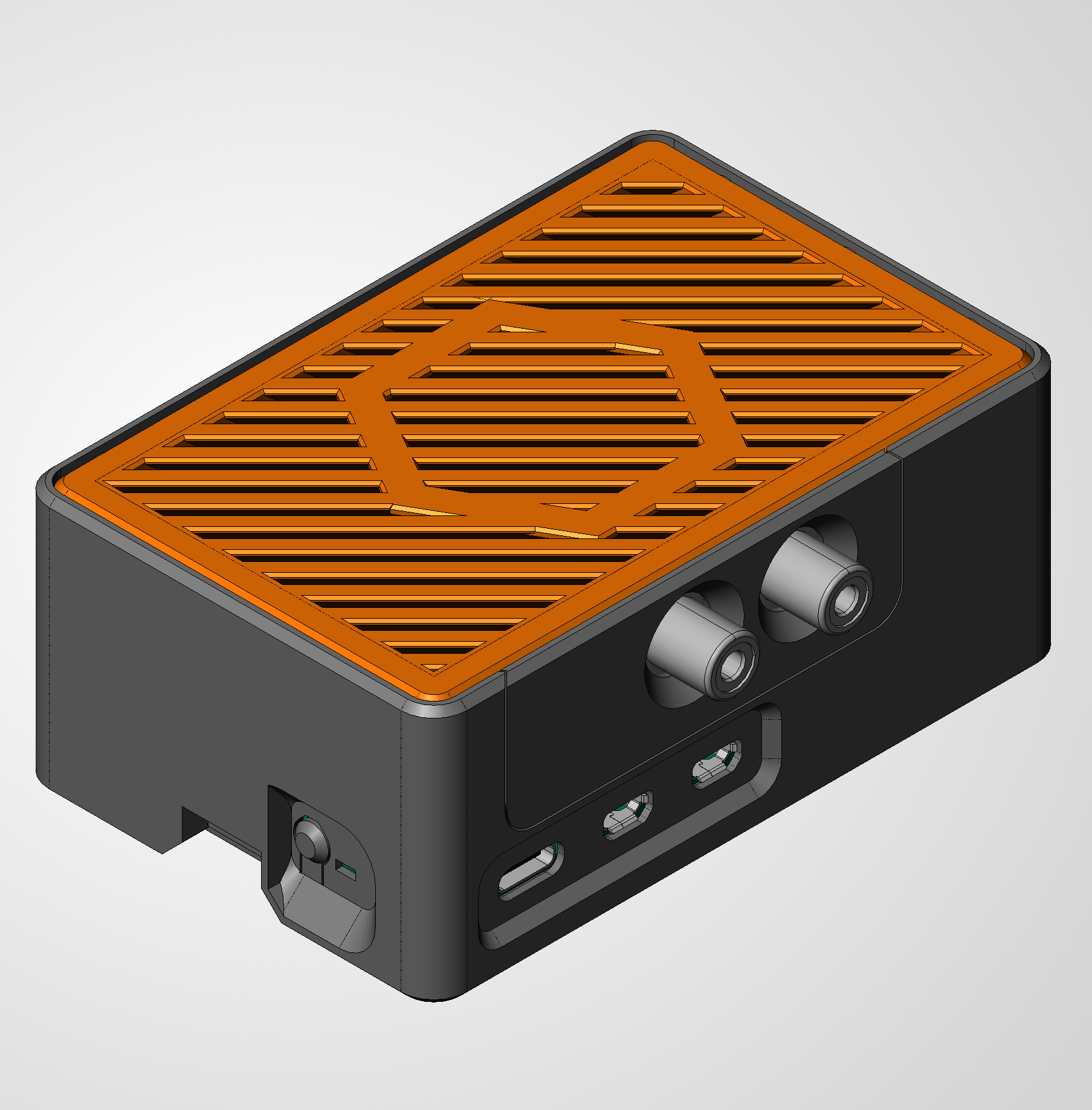 Modular case for Raspberry PI5 and an HiFi hat (Audiophonics, Hifiberry) or 1-wire