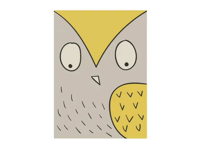 Kids Art Gallery - The Owl - Color Change