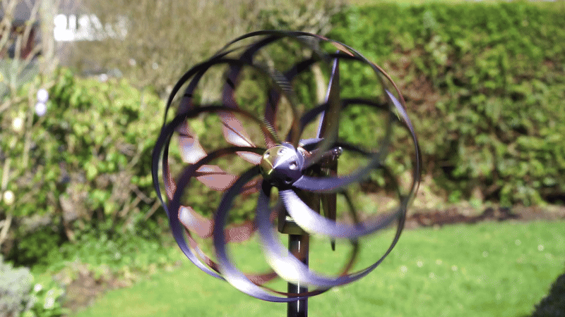 Low friction  high speed Optical Illusion Windturbine