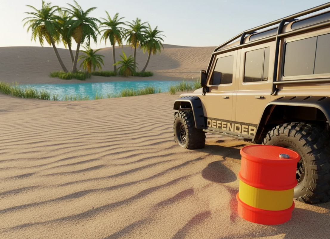 Parcour Barrel for 1:10 Crawler like Traxxas TRX-4 and others