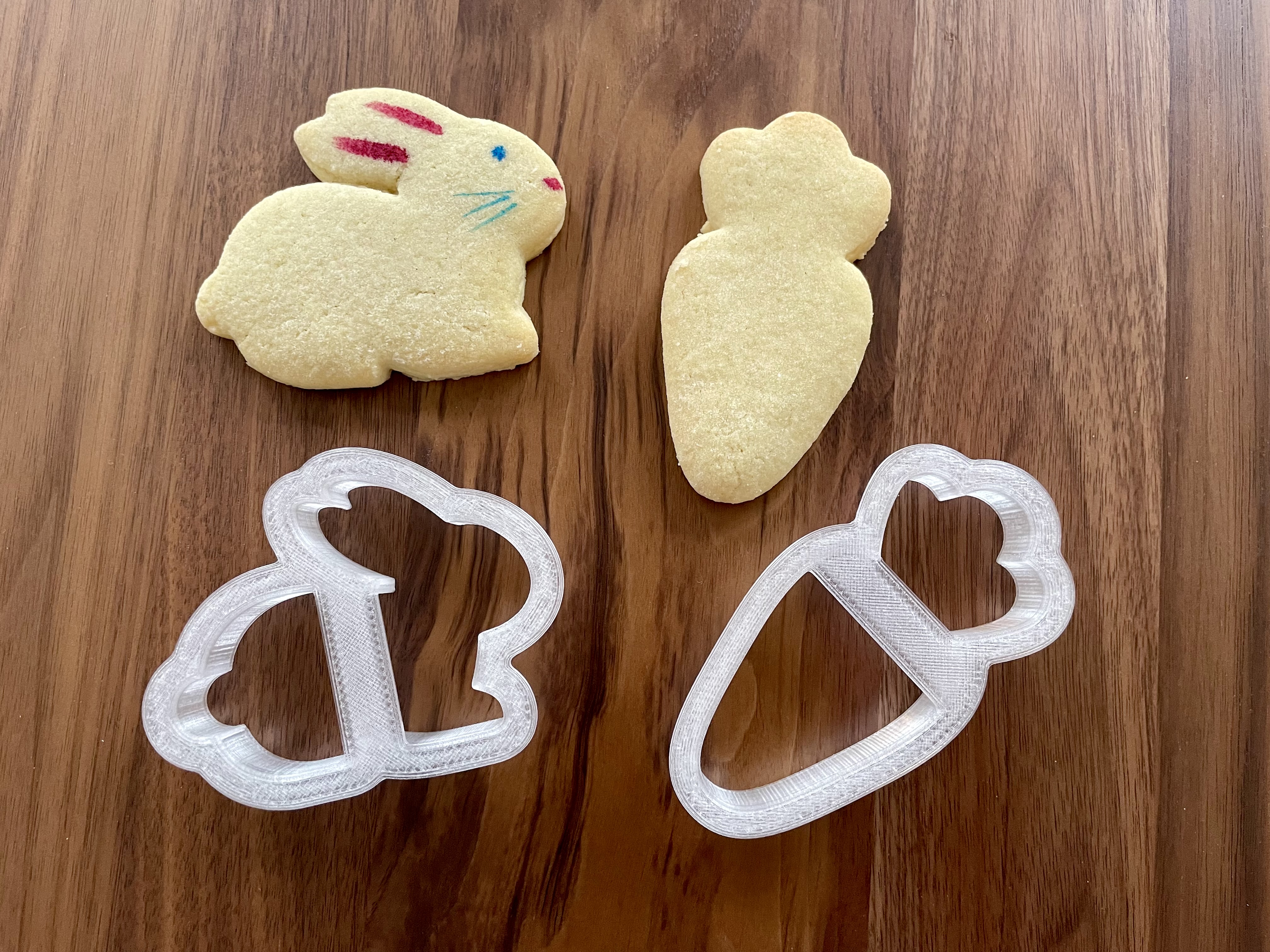 Easter Bunny and Carrot Cookie Cutter