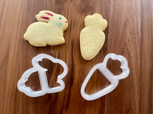Easter Bunny and Carrot Cookie Cutter