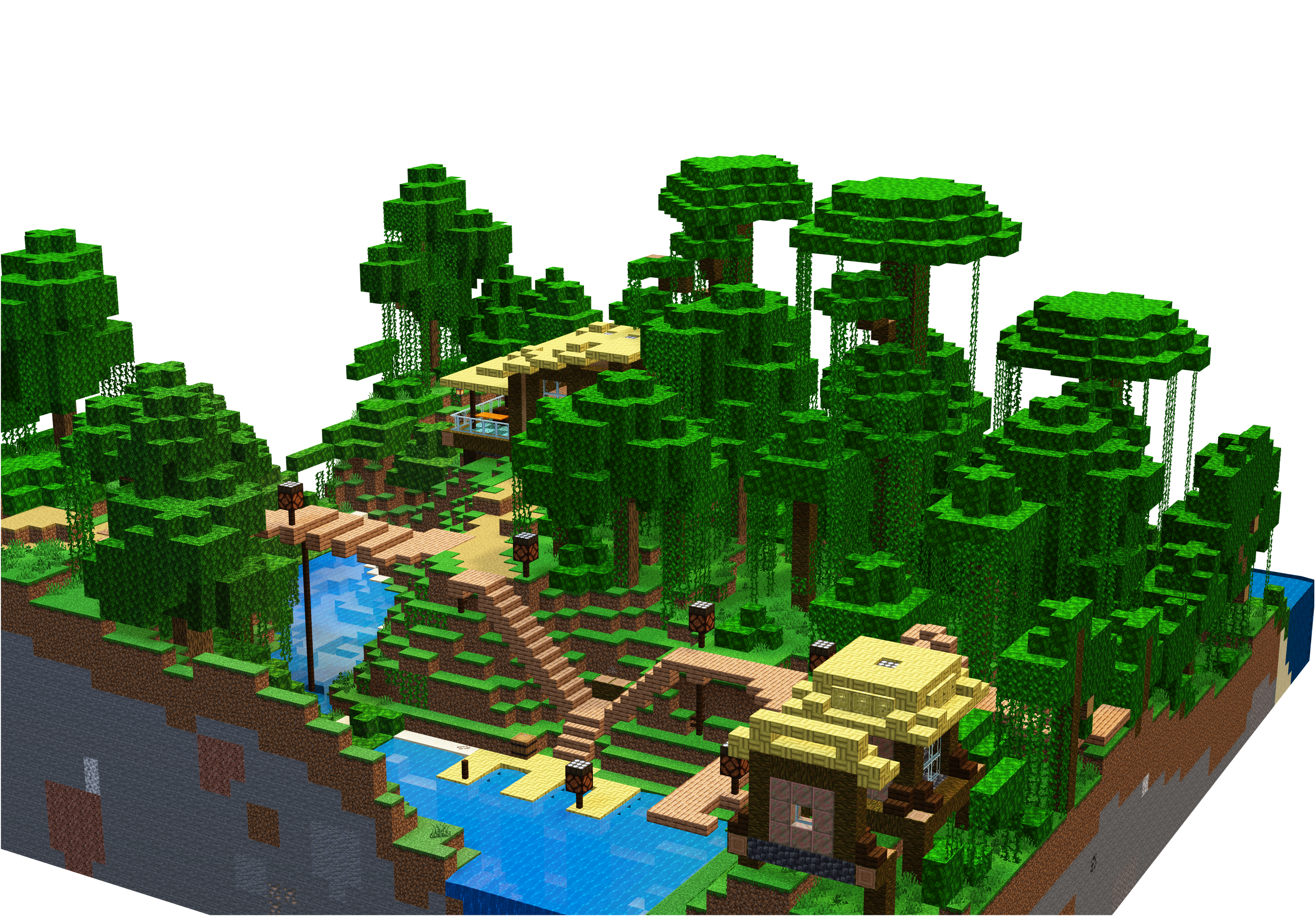 Minecraft Style Lodge