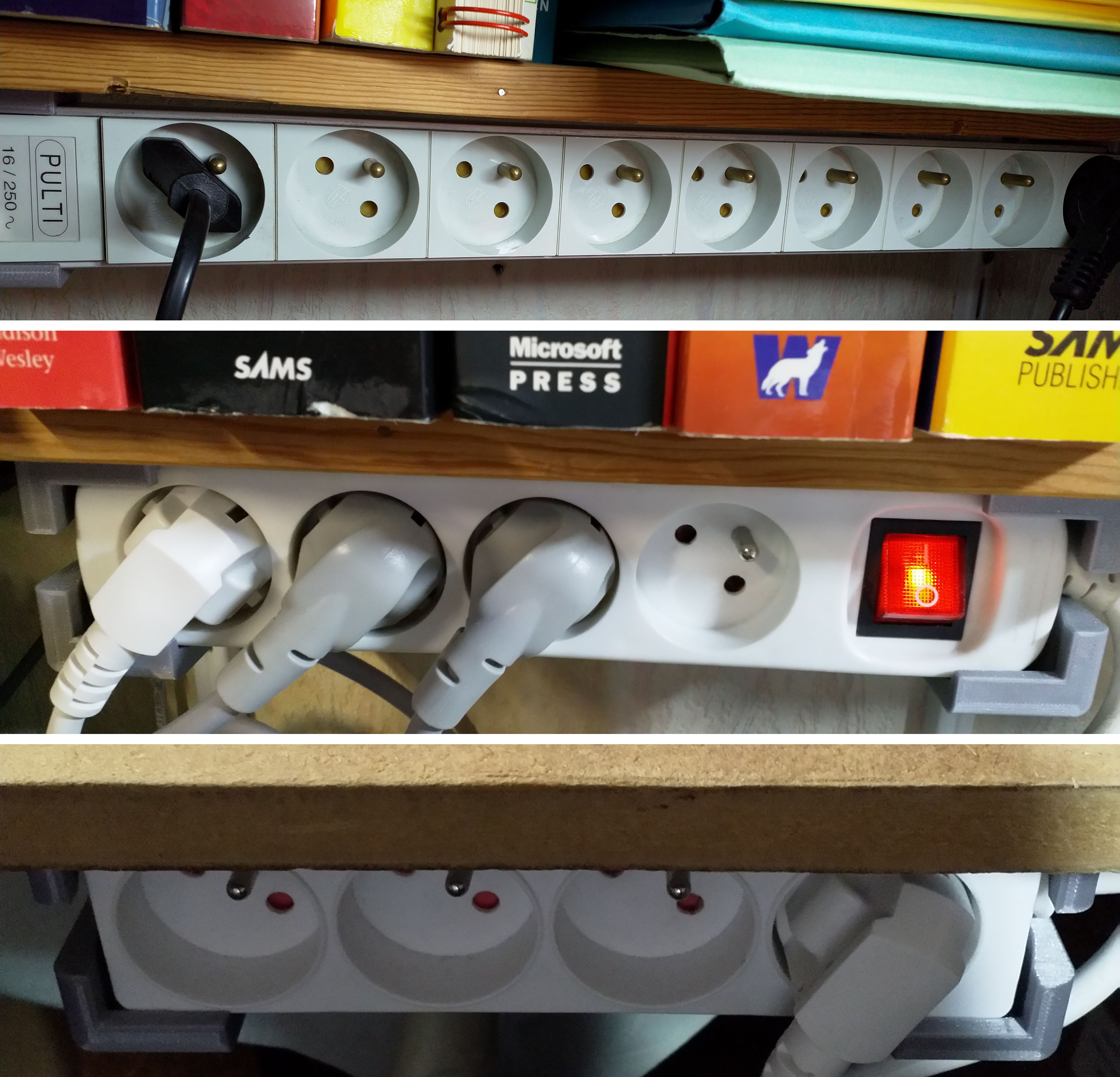 Power strip mount by Yveske Download free STL model