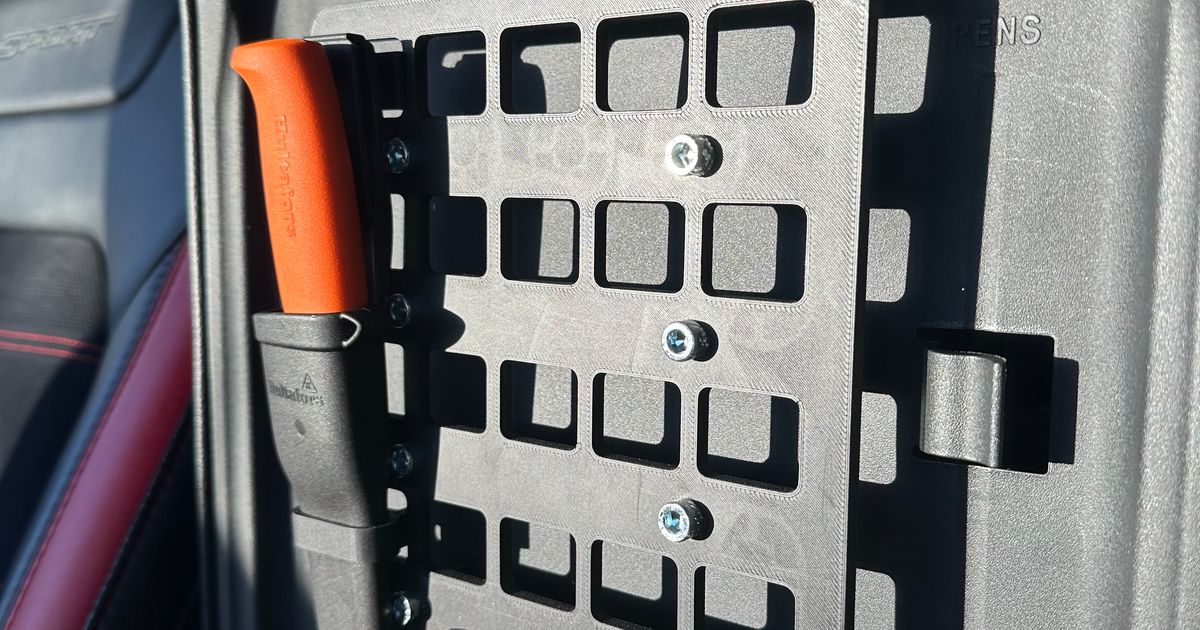 Molle Panel F-150 center console by Carl Assarsson | Printables Store