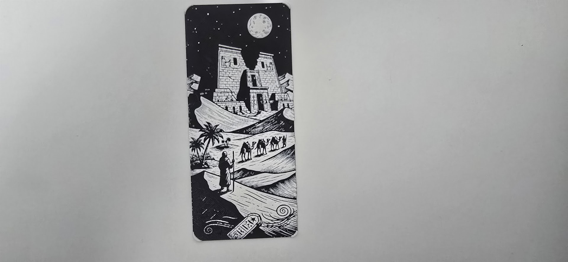 Egyptian Temple Desert Caravan Bookmark