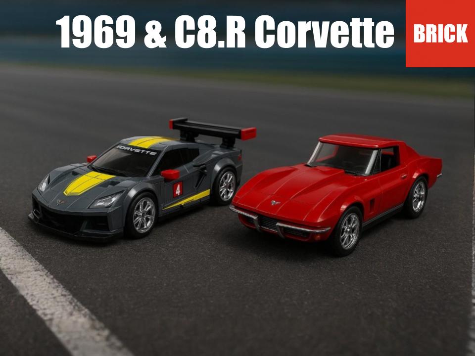 1969 C3 & C8.R Corvette Brick Set