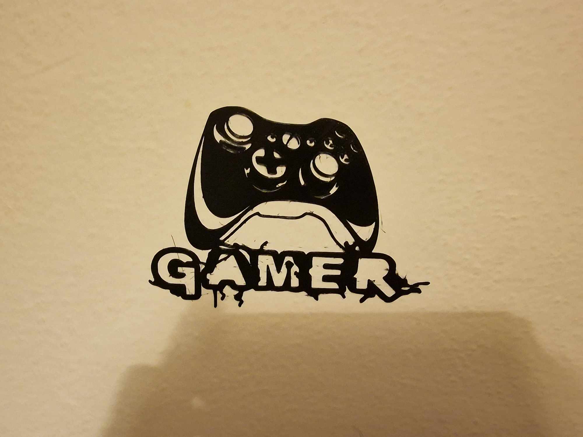 Wall art - Gamer logo by prodigy8 | Download free STL model ...