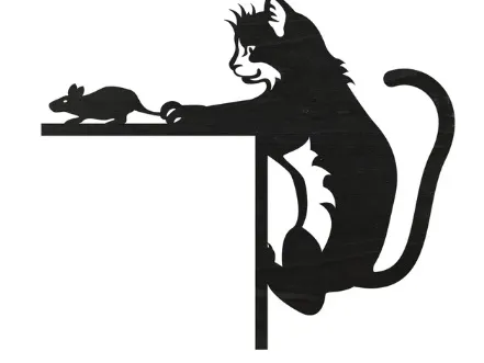 Cat & mouse door/window corner