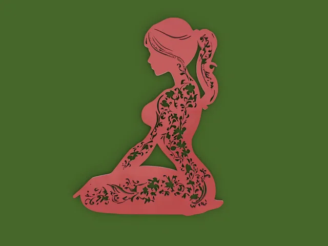 "Woman of flowers" 2D Wall decoration