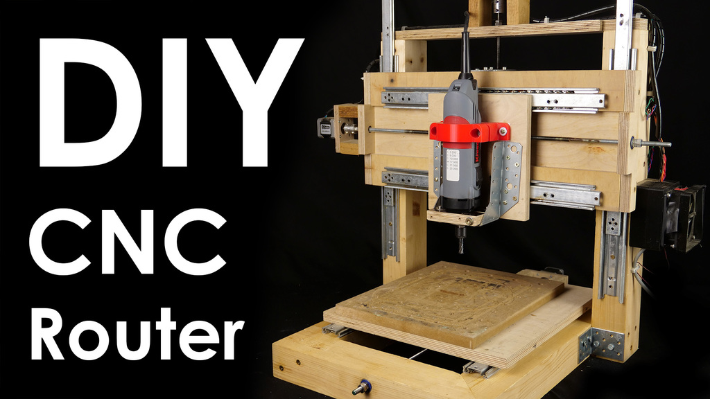 DIY CNC router with wood frame by CNC Kitchen | Download free STL model ...