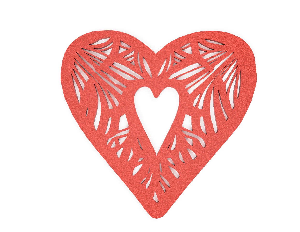 "Kalp" 2d Duvar Dekorasyonu (Sadece Plastik Aparattır!!!)