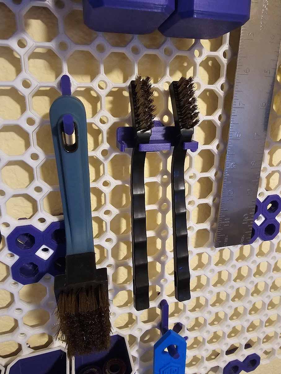 Multiboard Brass Brush Holder