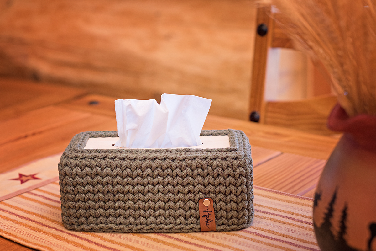 CROCHET TISSUE BOX - BASE