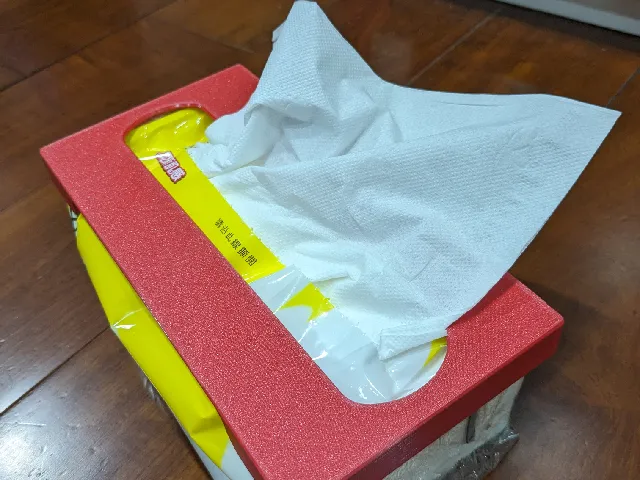 Tissue paper always on top cover (regular and kitchen size)