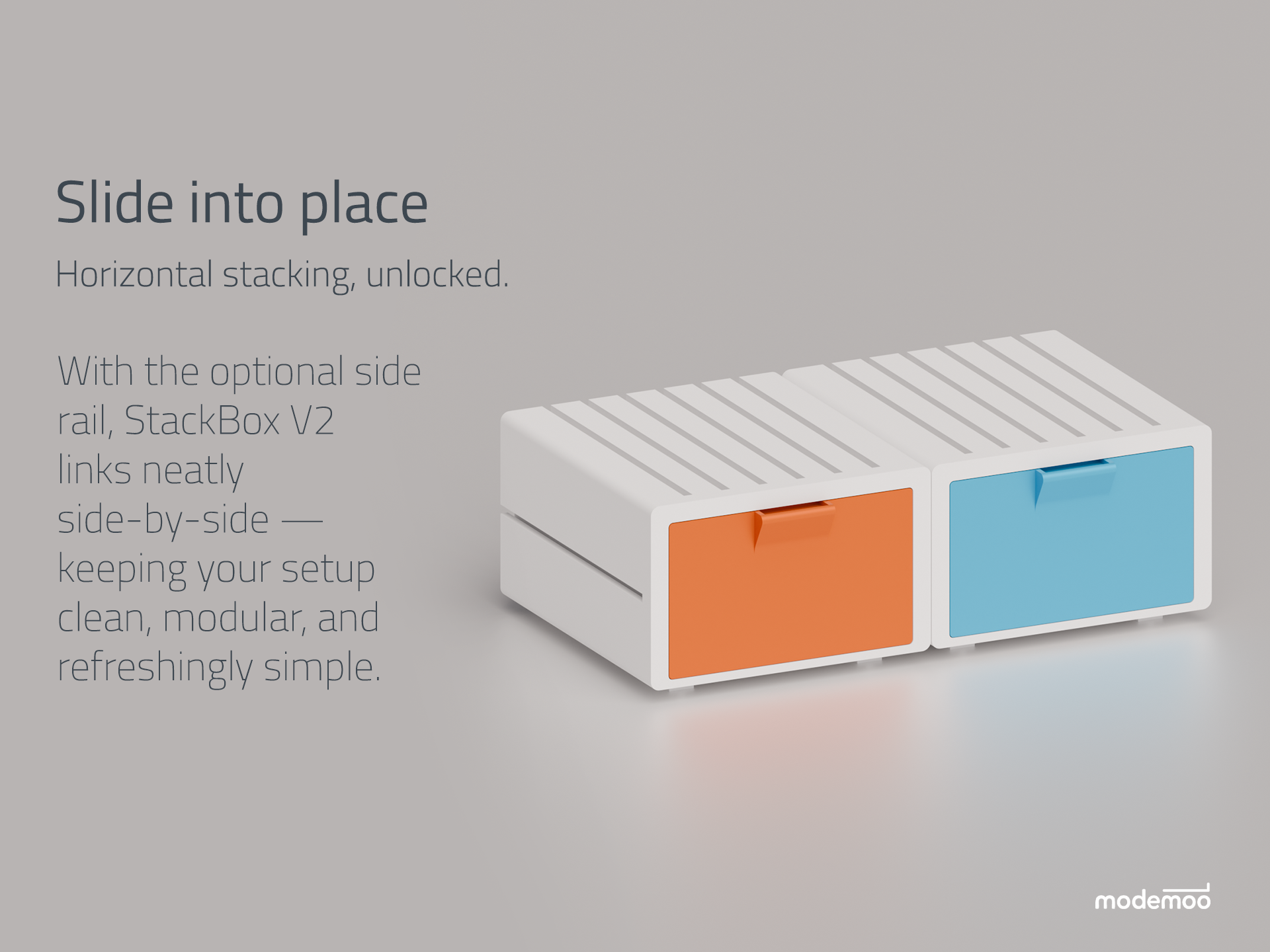 Miniatura 3 do modelo 3D StackBox V2 — Tiny Drawers. Big Personality.