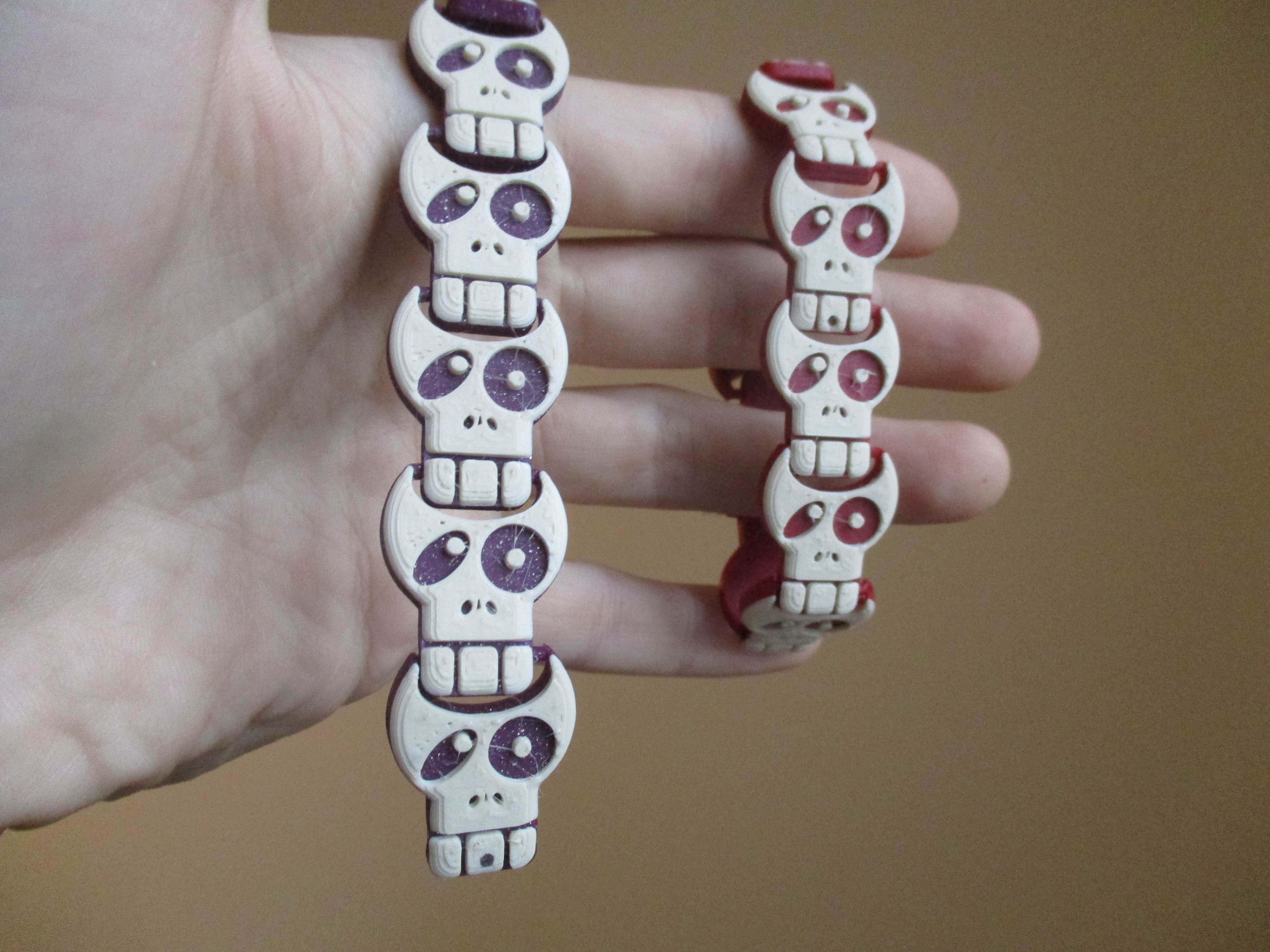 Skull Chain - Print-in-place bracelet