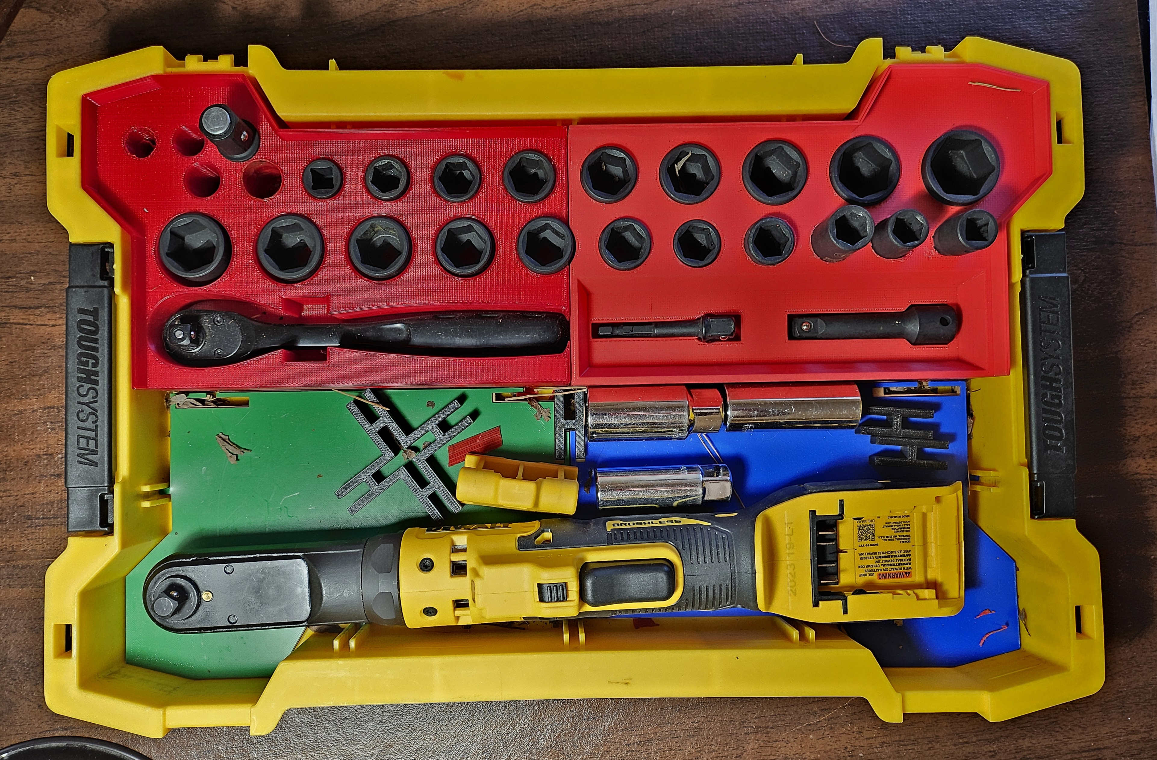 Socket Organizer for Dewalt Toughsystem trays