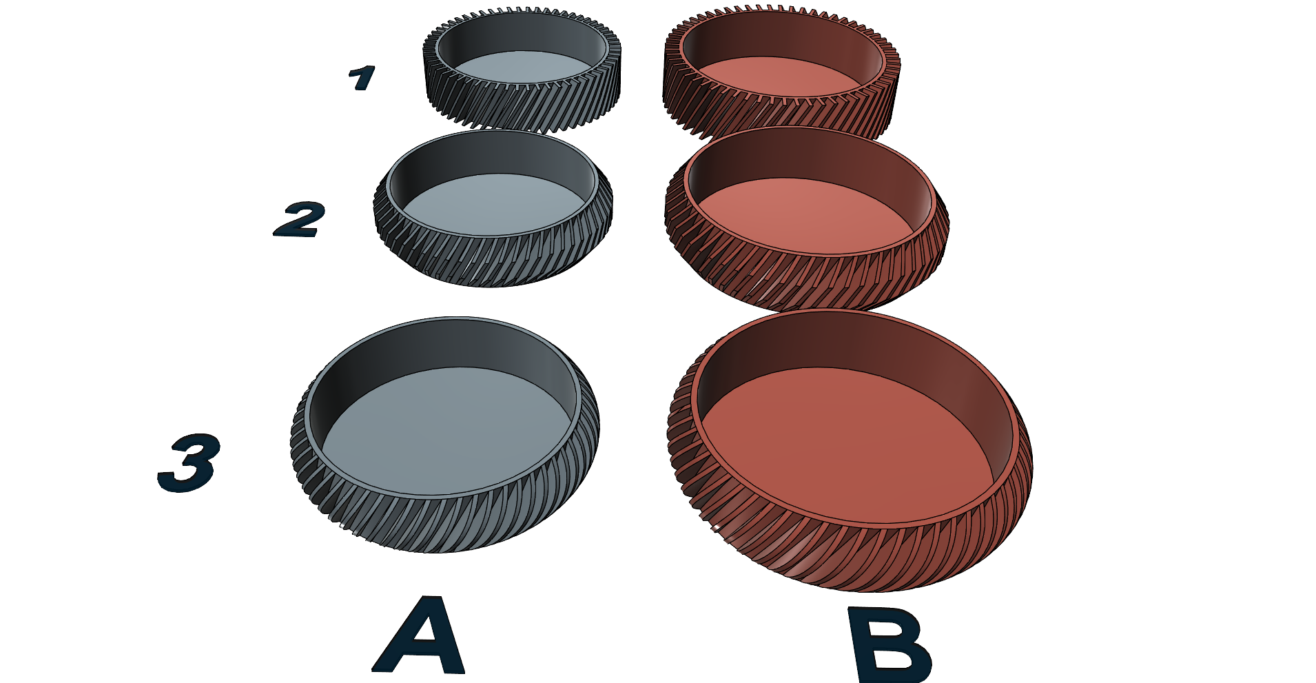 Flowers tray bowl pot easy printable without suport
