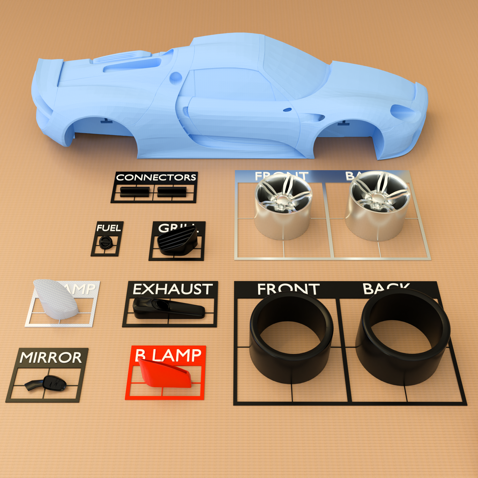 Porsche 918 Spyder Wall-mounted