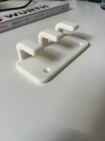 Triple wall hanger for clothes 2 holes