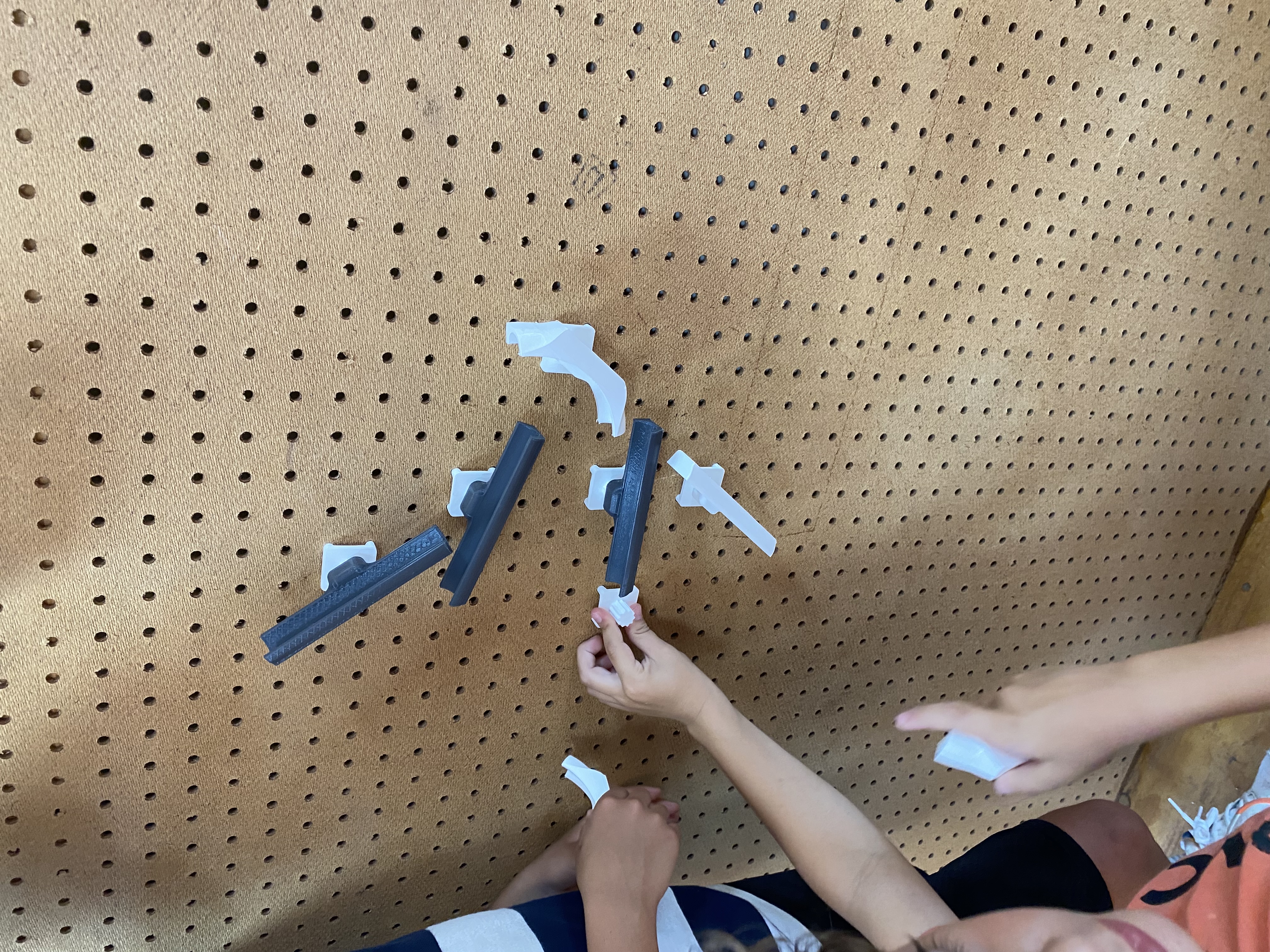 Peg Board Marble Run