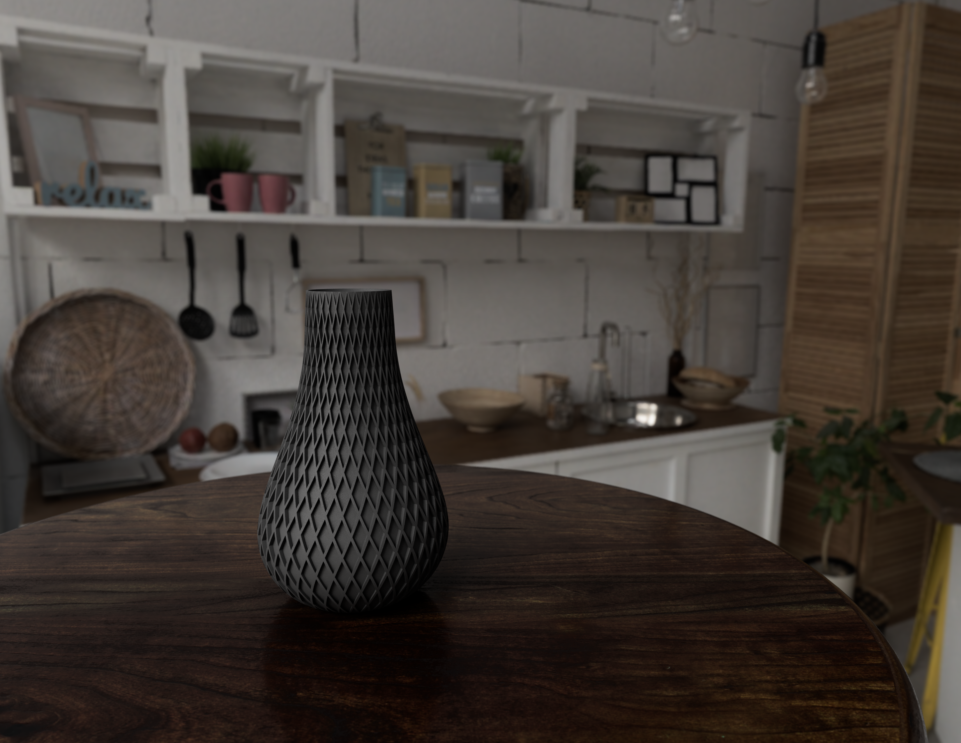 Vase spiral lines 150mm