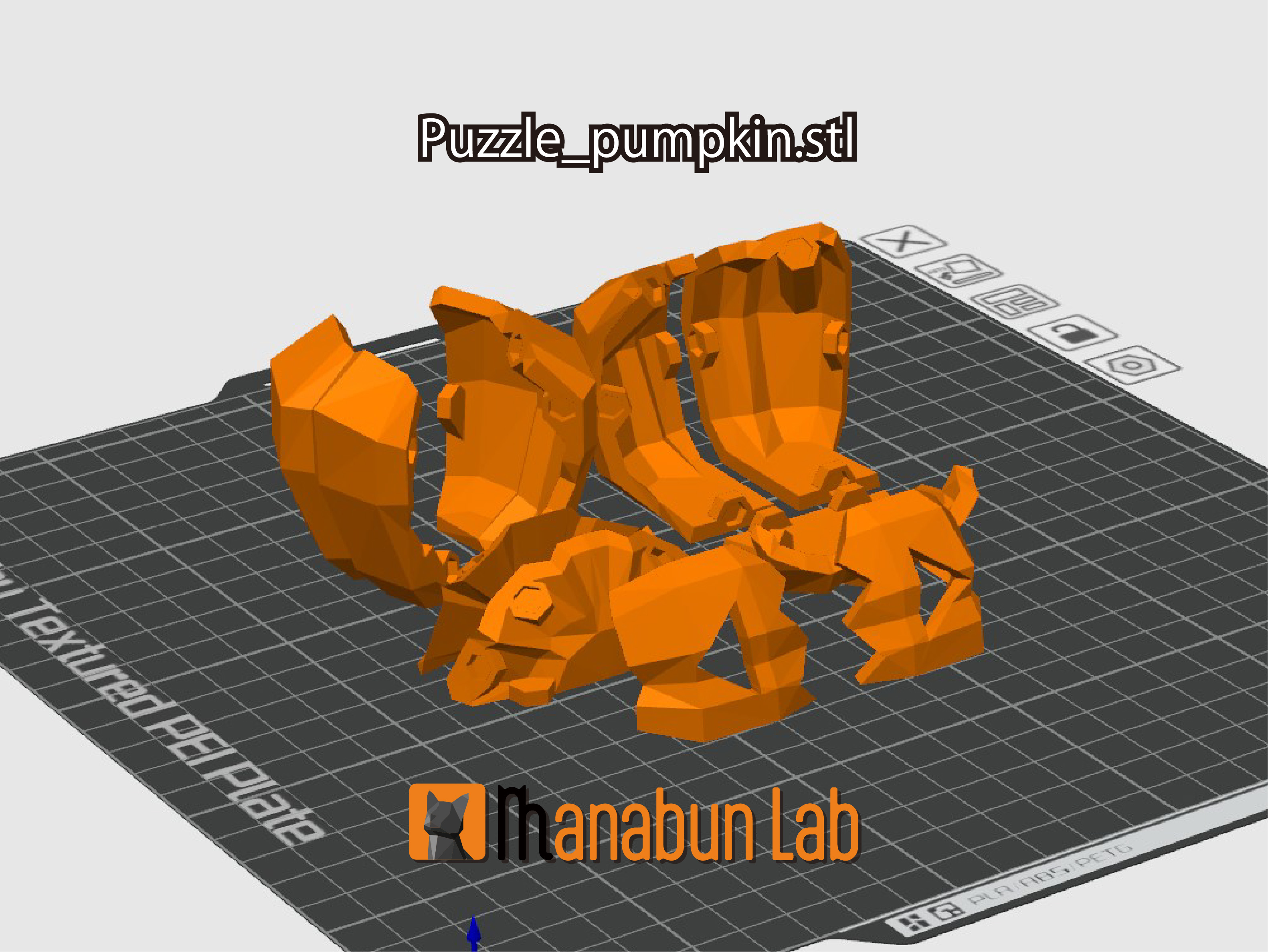 Low Poly Pumpkin Puzzle "Halloween" | No.25 — miniatura 7