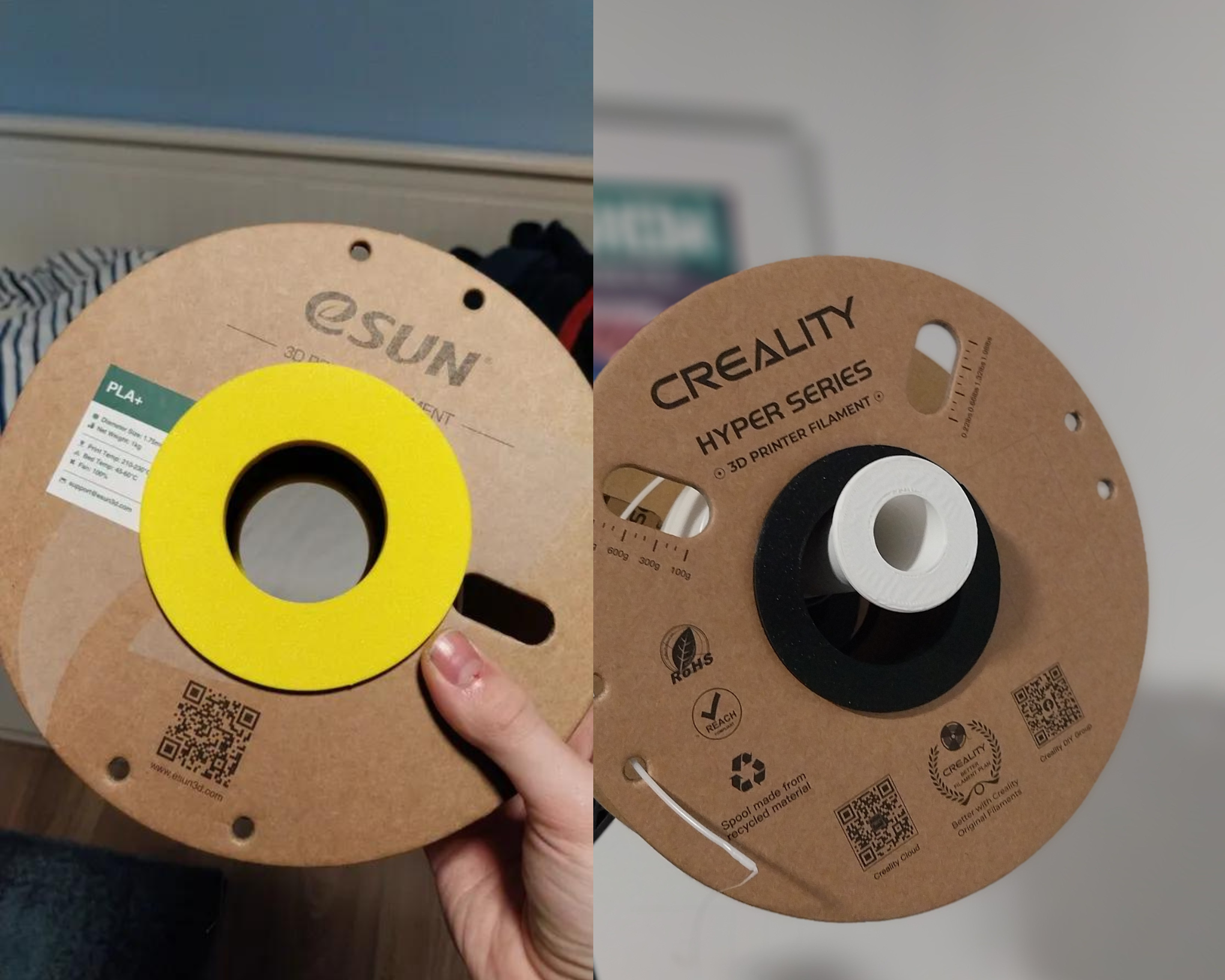 filament spool adapters (multiple brands)