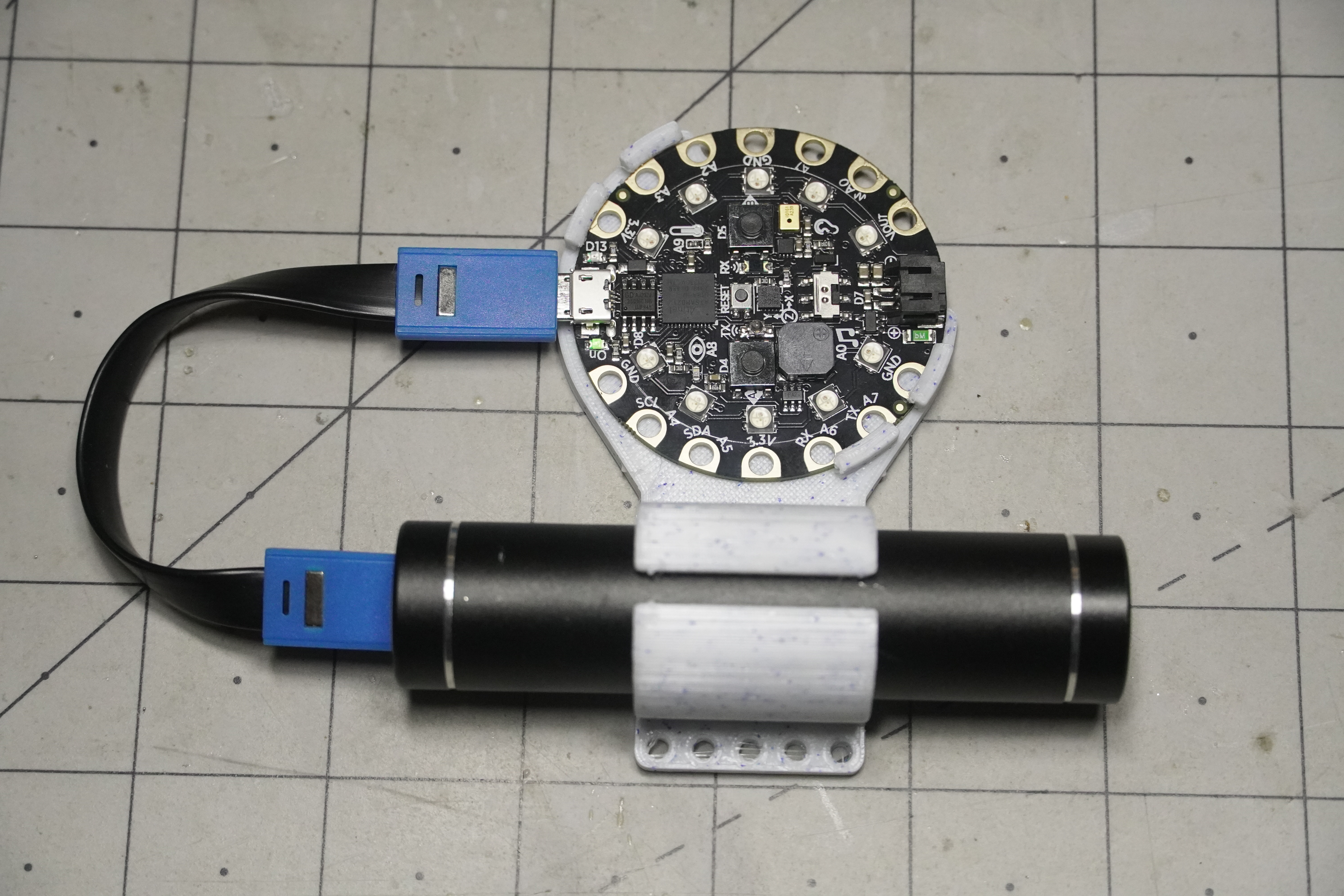 Circuit Playground Express Sewable Mount with USB Power Supply
