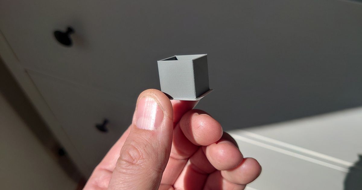 Flow Calibration Cube von humebeam Kostenloses STLModell