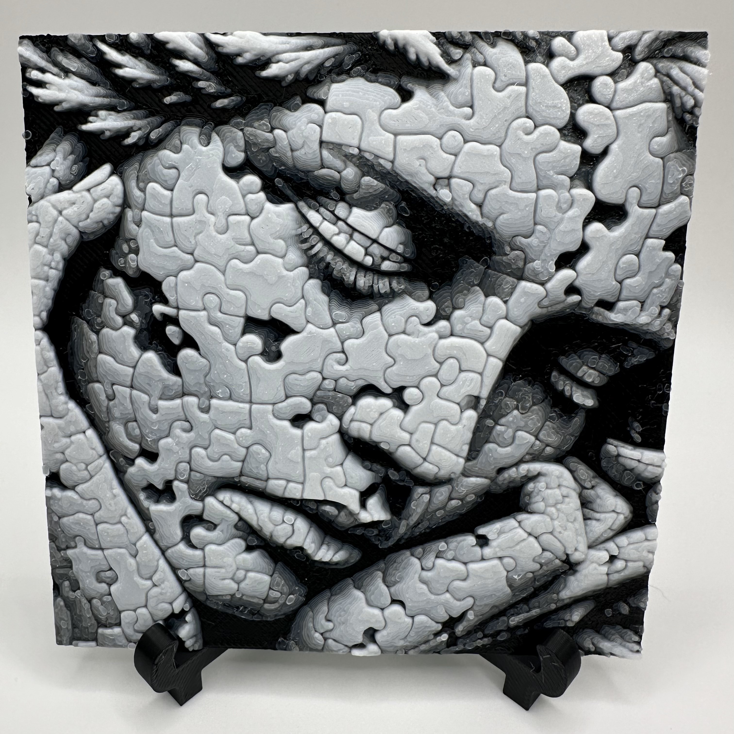 HueForge - Wall Art - "Fractured Memories"
