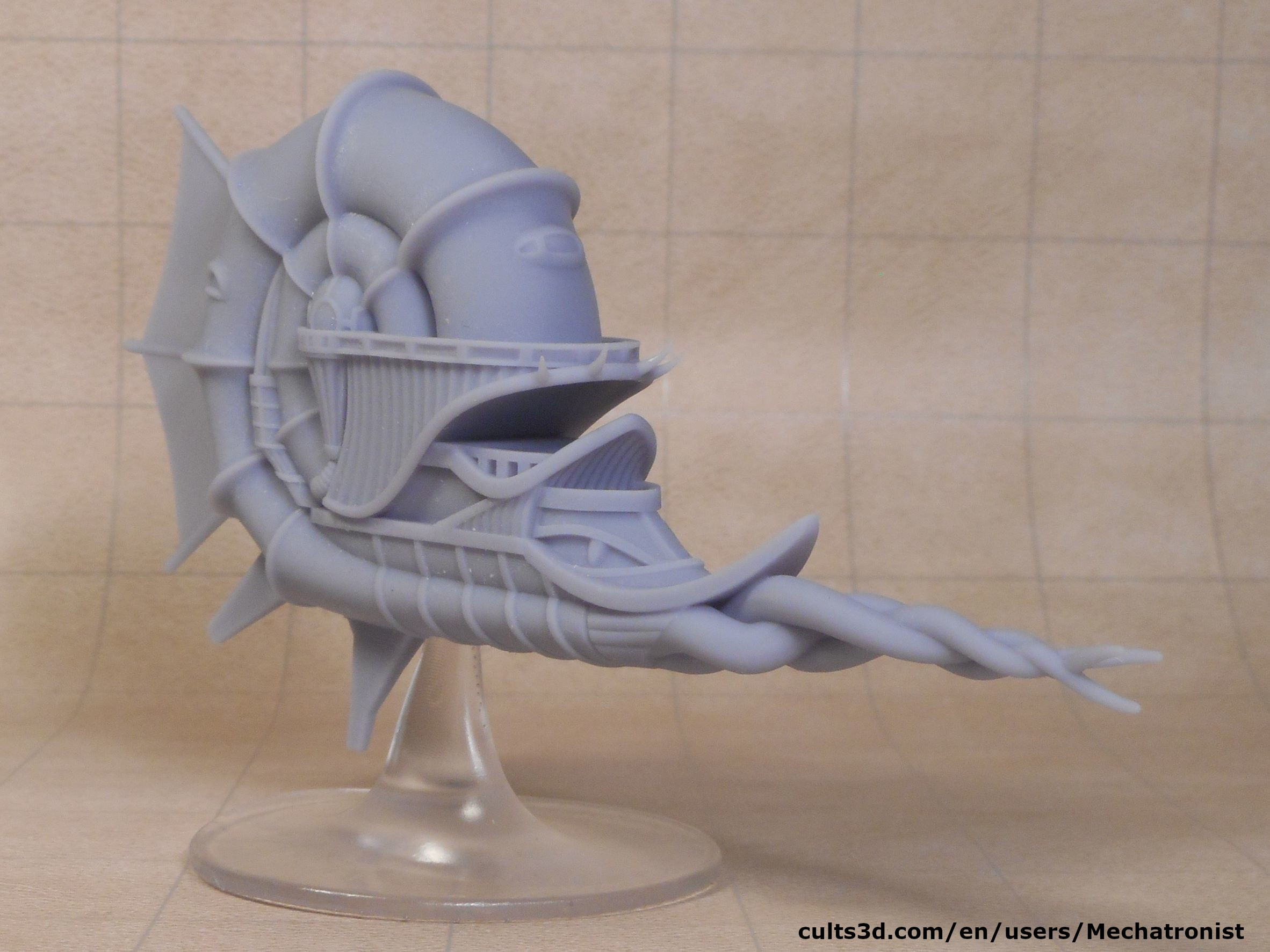 Illithid Nautiloid Miniature Mind Flayer Spelljammer Ship from DnD by ...