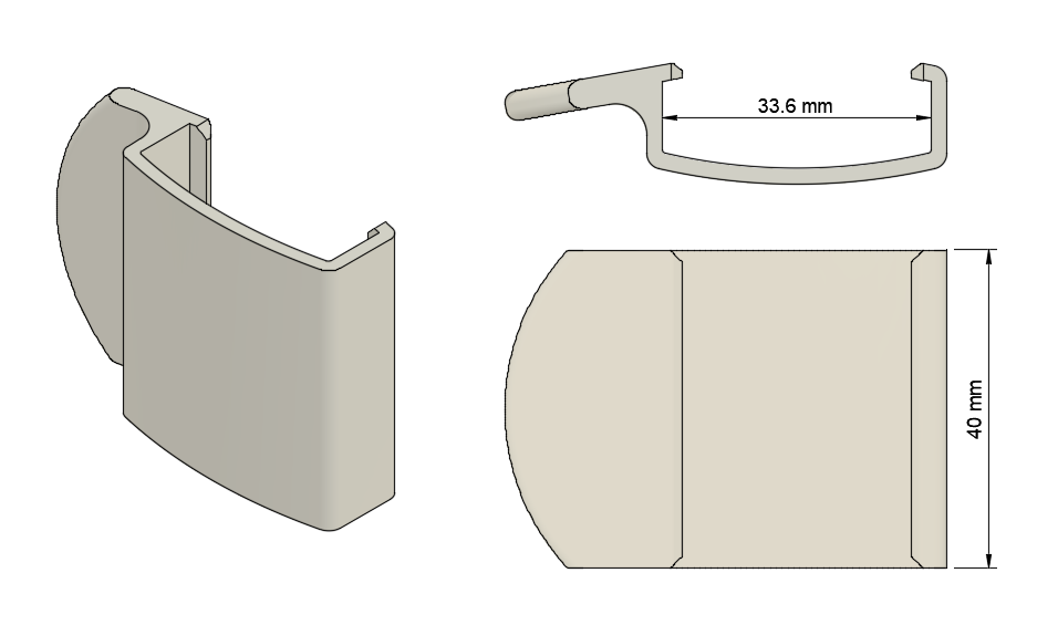 Cellular Window Shade Replacement Handle — miniatura 3