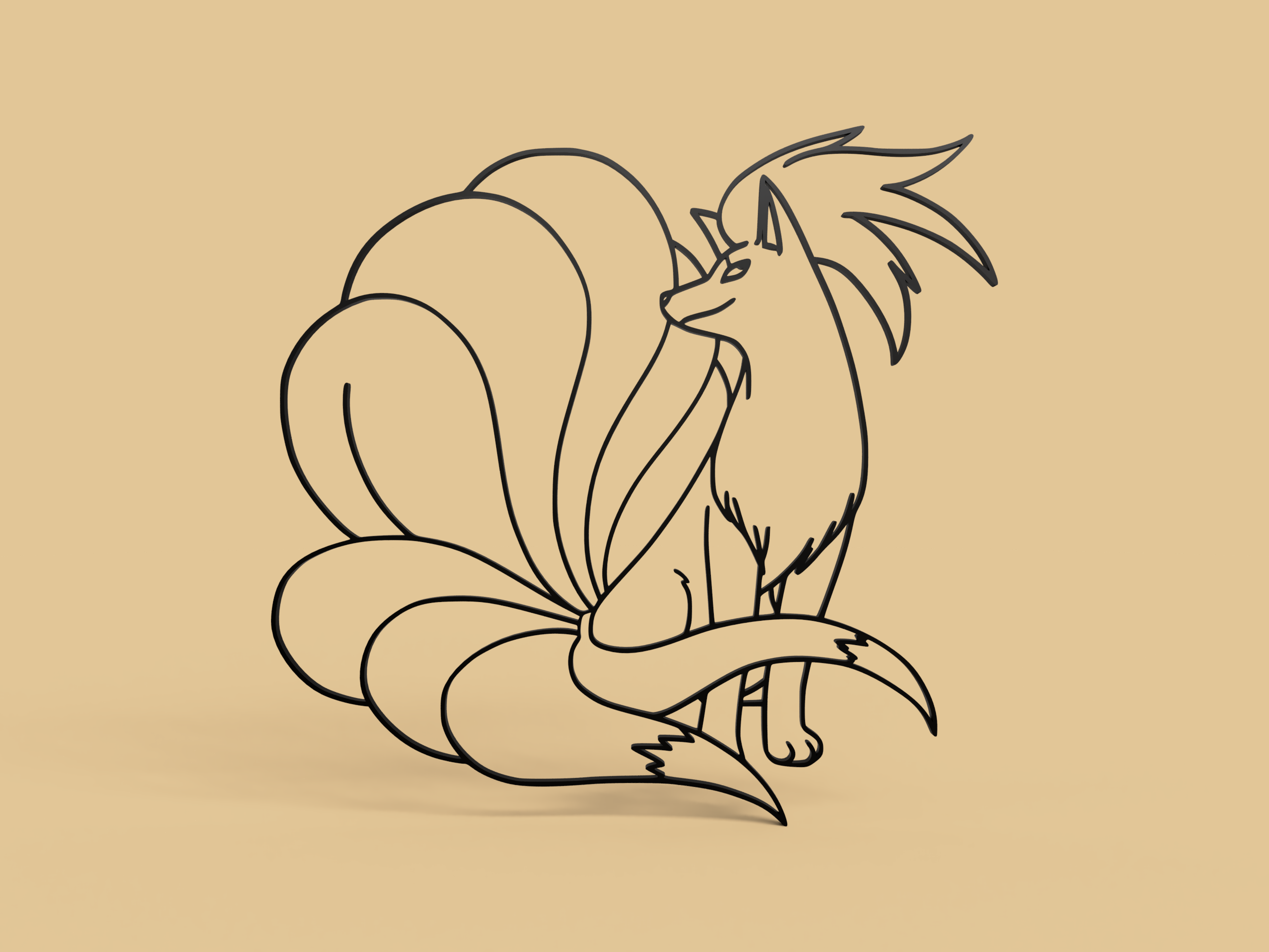 Ninetales Wall Art