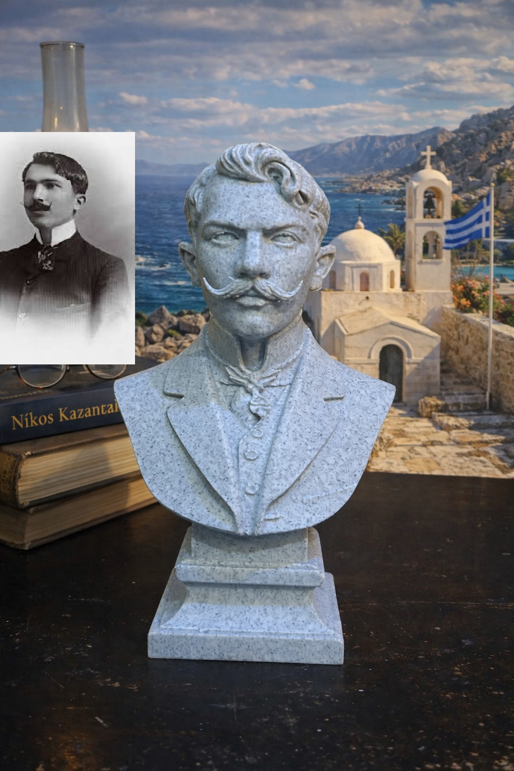 Níkos Kazantzákis Bust
