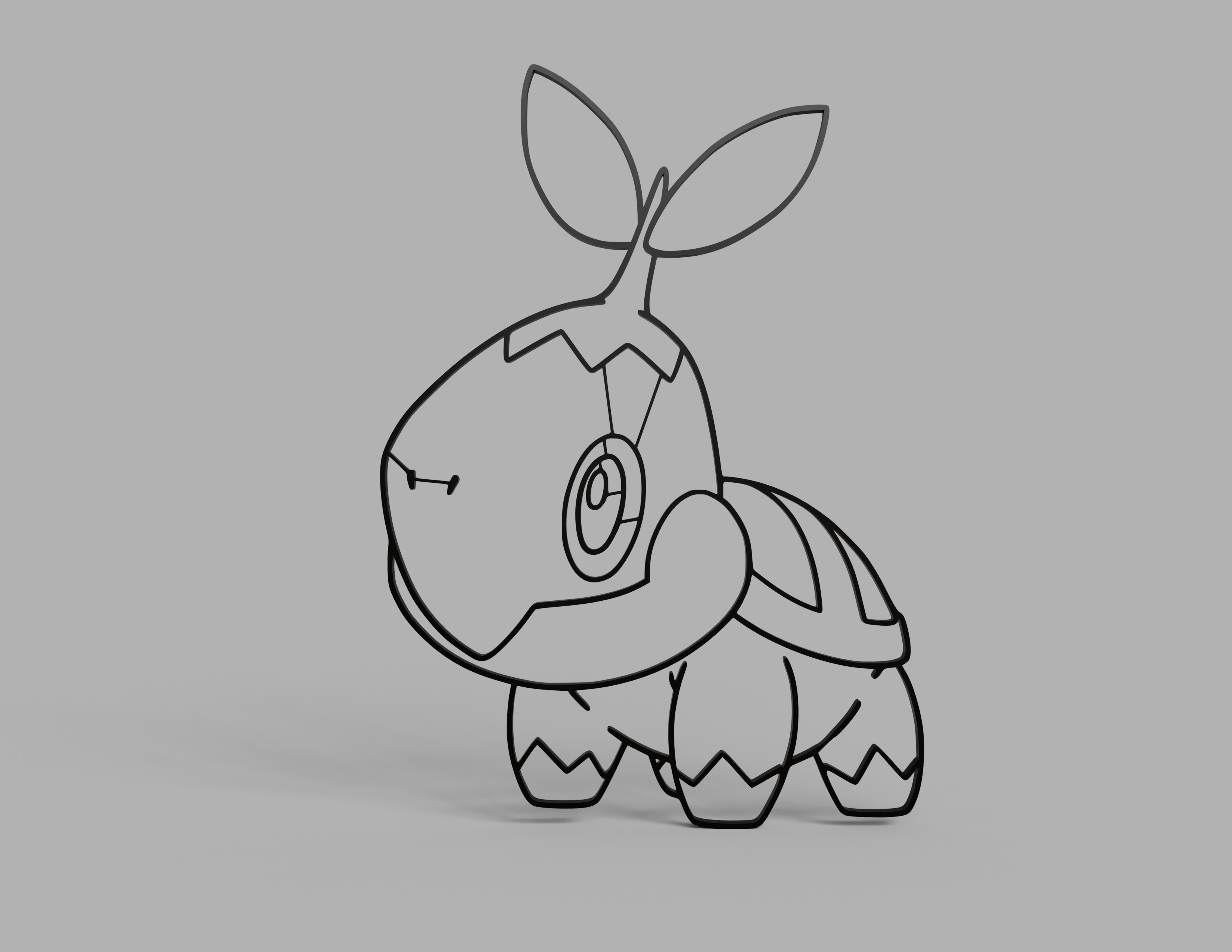 Turtwig Wall Art by Gelo | Download free STL model | Printables.com