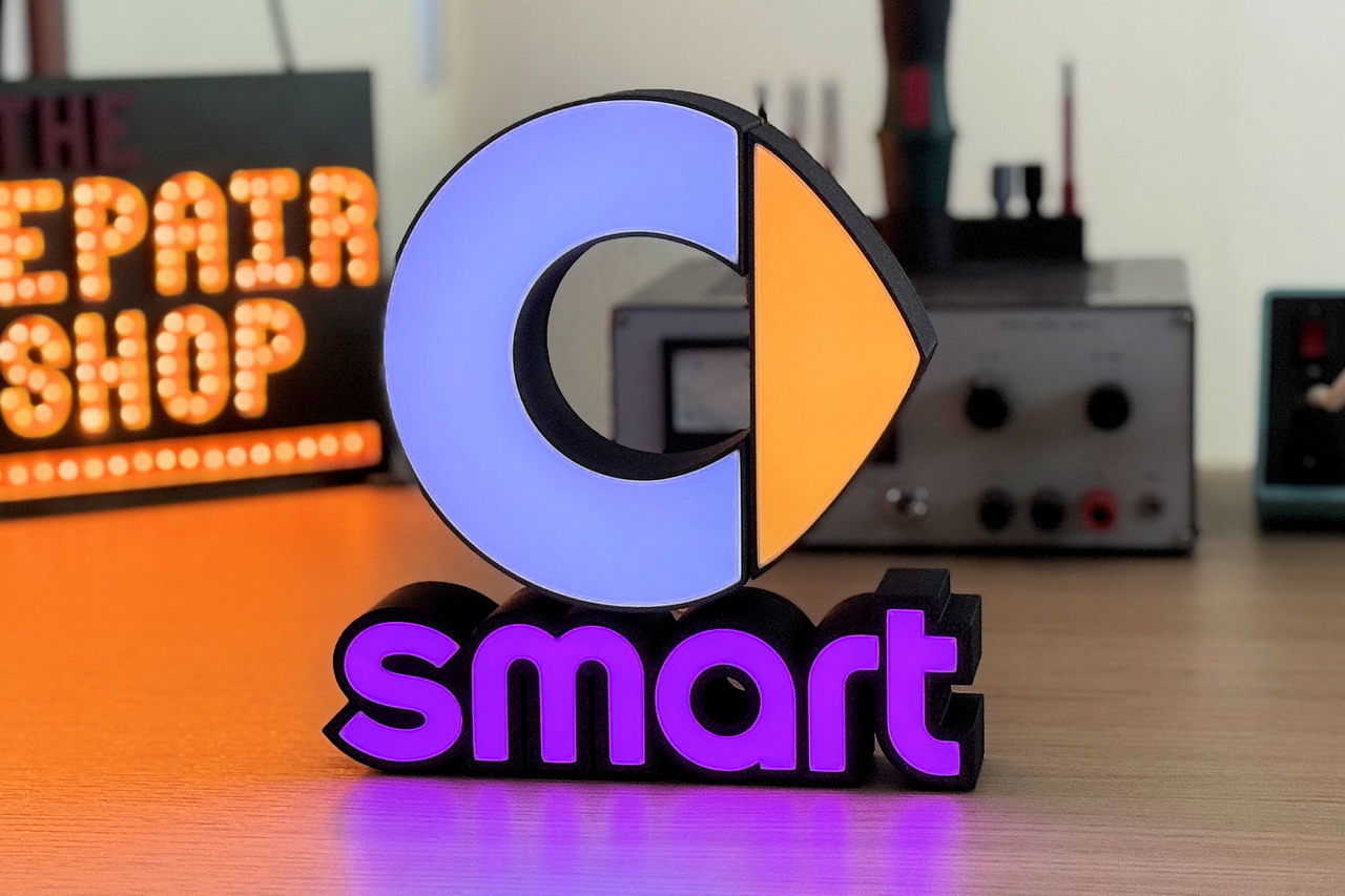 Smart (car) WLED logo by Satellietje | Download free STL model ...