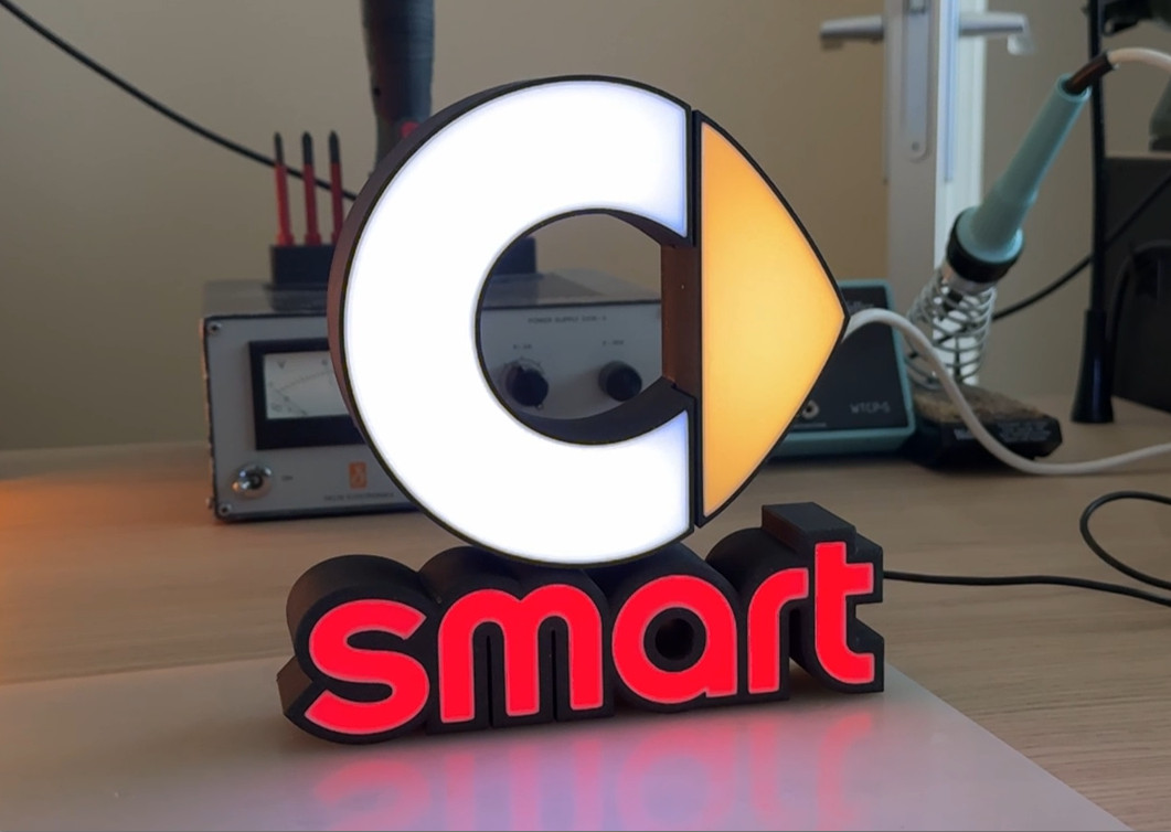 Smart (car) WLED logo by Satellietje | Download free STL model ...